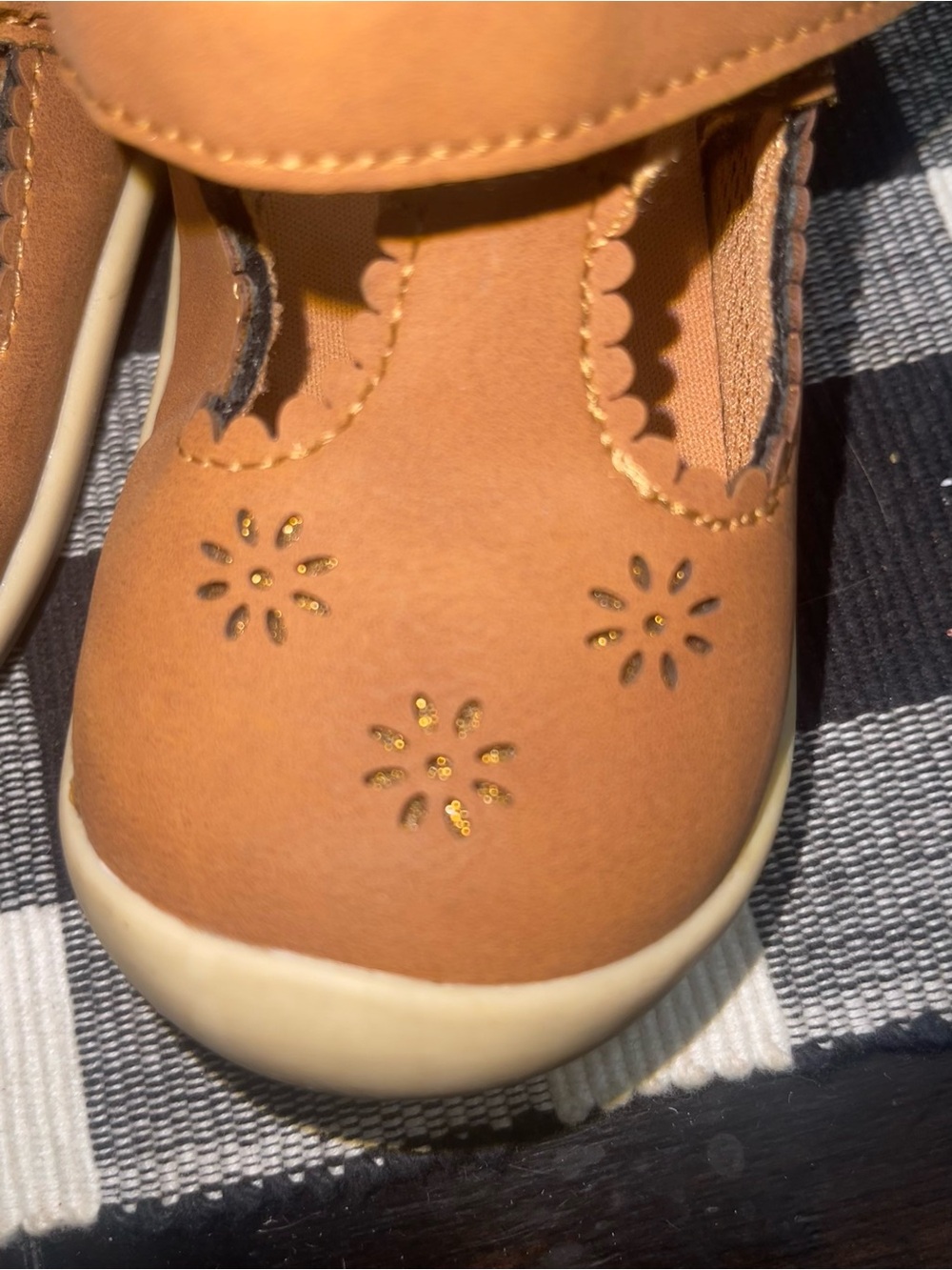 Stride Rite 360 Cheyenne Mary Jane 6M toddler girls brown tan shoe - Picture 6 of 10